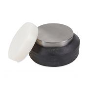 Vlaktas Ø 75 mm metaal/kunststof voet
