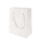 Eco papier draagtas 114 x 146 x 63 mm wit
