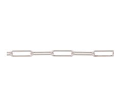 CHAINE ANCRE TROMBONE RONDE ARGENT 3,5 MM