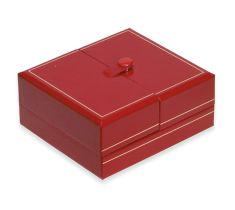 ECRIN POUR BOUTONS ROUGE/BLANC -95X85X43MM