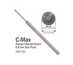 C-MAX STAP STEKER, ROND 0.8 MM, PUNT 12 MM