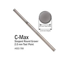 C-MAX STAP STEKER, ROND 2.0 MM, PUNT 15 MM