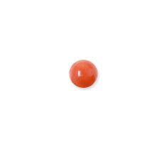 CORAIL ROUGE CABOCHON ROND 5,25 - 5,50 MM