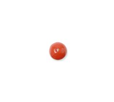 CORAIL ROUGE ROND 2 TROUS 5,0 MM