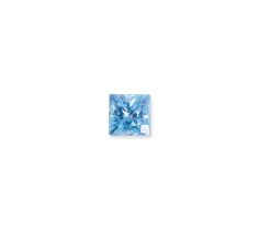 ZIRCONIA (SWAROVSKI) ARTIC BLUE CARRE PRINCESS GESLEPEN 2.5X2.5 MM
