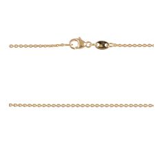 COLLIER ANCRE 45 CM OR JAUNE 18 CT. 1,0 MM LOURD