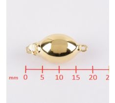 FERMOIR OLIVE OR J. 14 CT. 1 RANG 9 X 13 MM