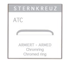 ATC KUNSTSTOF GLAS CHROOM Ø141