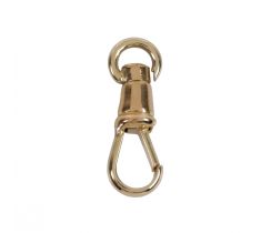 Musqueton 18.0 mm met draaibaar oog 14 karaat geelgoud