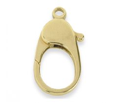 Karabijnhaak 40.0 mm zbol onder oog 14 karaat geelgoud