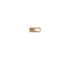 Eindstuk 1.0 mm rond 14 karaat geelgoud