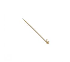 Brochespeld 35.0 mm met stift 14 karaat geelgoud