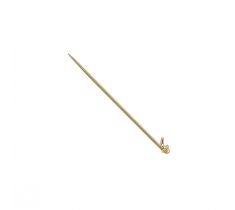Brochespeld 40.0 mm met stift 14 karaat geelgoud