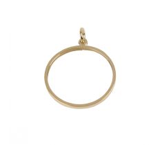 Muntrand 23.0 mm u-profiel 14 karaat geelgoud