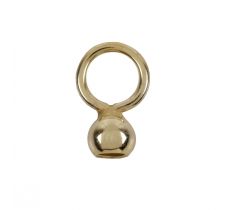 Inlakbal 3.0 mm met dicht oog 14 karaat geelgoud