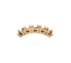 Stripchaton gebogen 5 x 3.0 mm 14 karaat geelgoud
