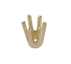 Chaton 6-poot onderwaarts hoog 4.0 mm 14 karaat geelgoud