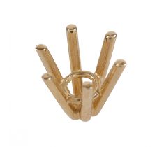 Chaton 6-poot schuin draad 2.9 mm 14 karaat geelgoud