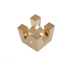 Chaton 4-poot zwaar 2.4 mm 14 karaat geelgoud