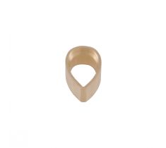 Zetkast peervorm open glad 5.0 x 3.0 mm 14 karaat geelgoud