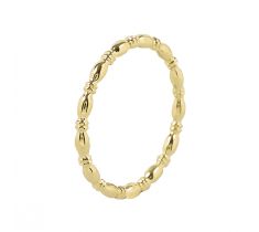 Aanschuifring 2.0 mm eierdraad ringmaat 18.5 - 14 karaat geelgoud