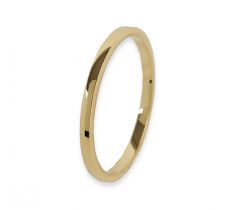 Aanschuifring 1.4 mm laag bol/vlak dikte 1.2 mm ringmaat 17.5- 14 karaat geelgoud