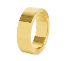 Basisring 6.0 mm vlak/vlak dikte 1.8 mm ringmaat 20.0 - 14 karaat geelgoud