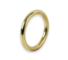 Aanschuifring 2.5 mm rond ringmaat 17.0- 14 karaat geelgoud