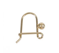 Oorhaak met bal 3.0 mm 14 karaat geelgoud