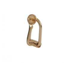 Oorclip met parelschotel 4.0 mm 14 karaat geelgoud