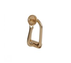 Oorclip met parelschotel 5.8 mm 14 karaat geelgoud