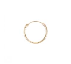 Oorring 15.0 mm  met scharnier 14 karaat geelgoud
