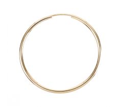 Oorring 30.0 mm  flexibel 14 karaat geelgoud