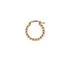 GOUDEN OORRINGEN 14 MM PARELDRAAD