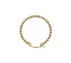 Oorring 20.0 mm pareldraad 14 karaat geelgoud