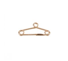 Veiligheidsspeld klein 14.0 mm 14 karaat geelgoud