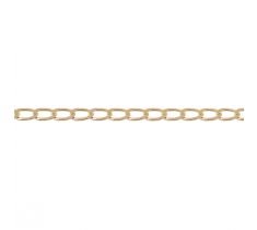 Gourmet collier wijde schakel 2.8 mm 14 karaat geelgoud