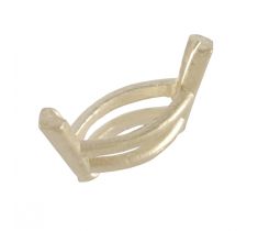 BM chaton model 12 - 10.0 x 5.0 mm 14 karaat geelgoud
