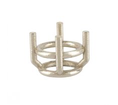 BM chaton model S1 - 6.3 mm 14 karaat geelgoud