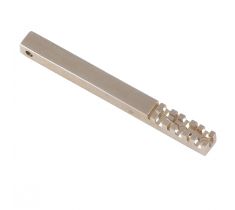 Hanger 2.4 mm 4-poot chaton 3-steens 14 karaat witgoud