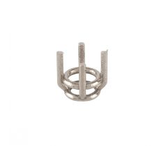 BM chaton model S1 - 3.9 mm 14 karaat witgoud