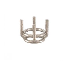 BM chaton model S1 - 5.7 mm 14 karaat witgoud
