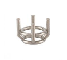 BM chaton model S1 - 6.5 mm 14 karaat witgoud