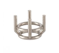 BM chaton model S1 - 6.9 mm 14 karaat witgoud