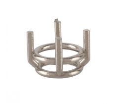 BM chaton model S1 - 7.3 mm 14 karaat witgoud