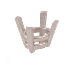 Domino chaton CO1 - 20.0 x 15.0 mm 14 karaat witgoud