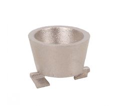 Domino zetkast CO4 - 12.0 x 10.0 mm 14 karaat witgoud