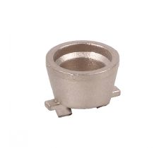 Domino zetkast CR20 - 2.5 mm 14 karaat witgoud