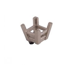 Domino chaton CX6 - 6.5 mm 14 karaat witgoud