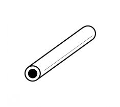 Tube charniere rond épaisseur 1.5 X 0.5 mm or jaune 14 carats